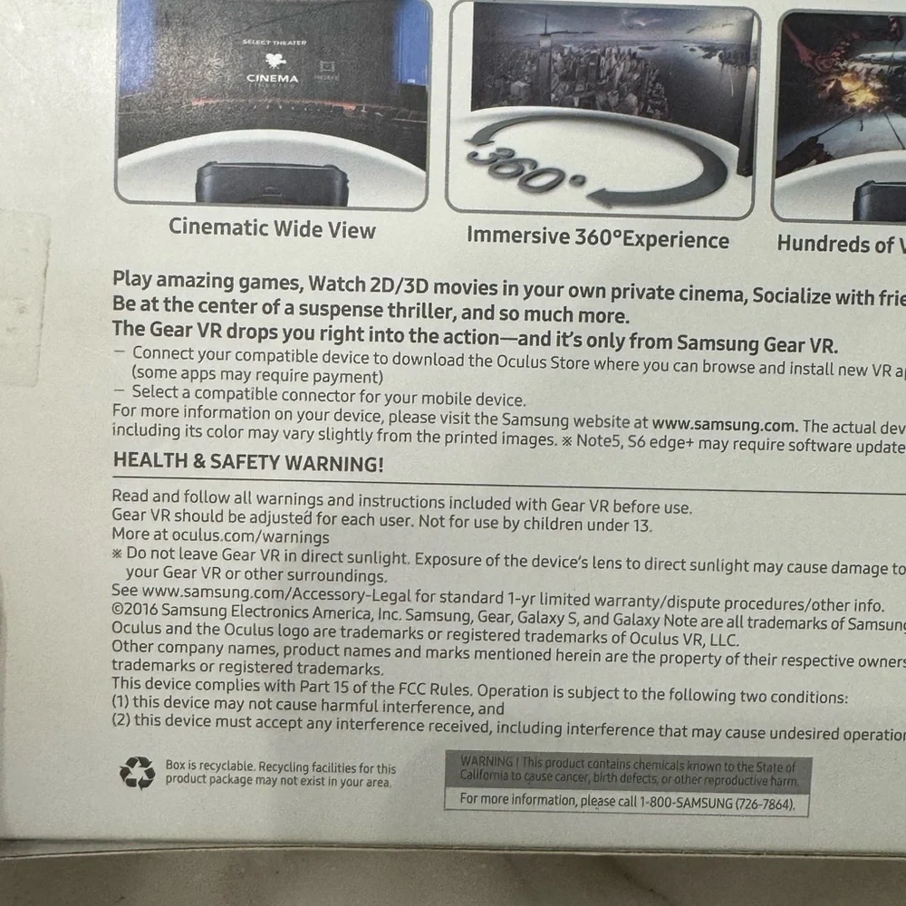 Samsung gear VR new